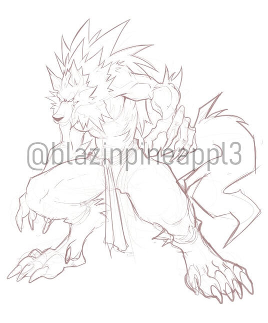 Simple Sketch Full Body Example